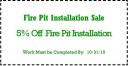 Fire Pit Installation Coupon